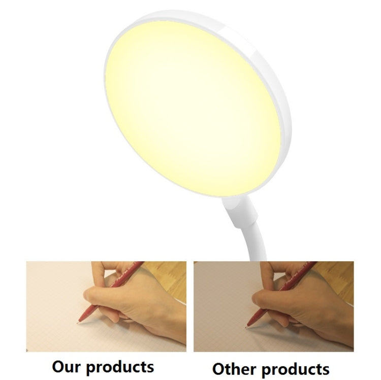 充電800mAh單色溫三級調光LED夾燈USB護眼床頭燈，插電，充電1200mAh，充電800mAh