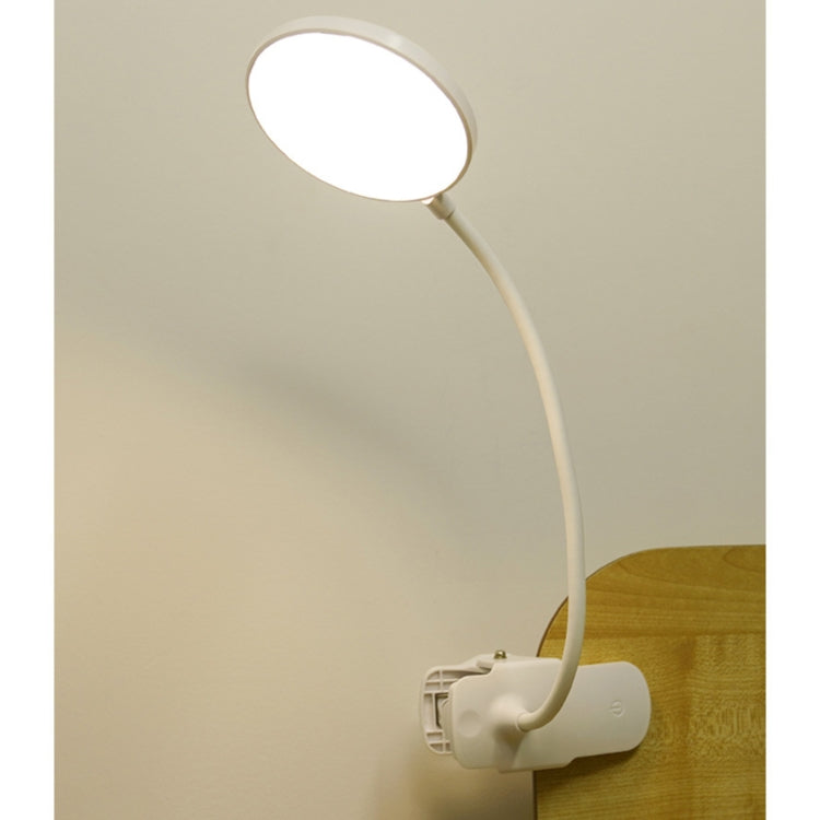 充電800mAh單色溫三級調光LED夾燈USB護眼床頭燈，插電，充電1200mAh，充電800mAh