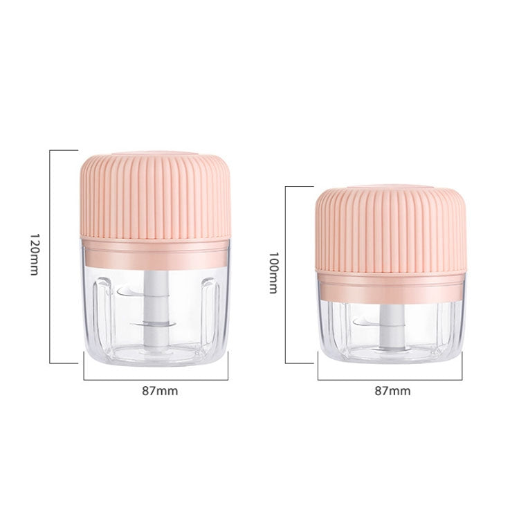 家用蔬菜切割電動USB大蒜搗碎器嬰兒迷你料理機嬰兒輔食機，250ml，100ml+250ml，100ml