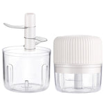 家用蔬菜切割電動USB大蒜搗碎器嬰兒迷你料理機嬰兒輔食機，250ml，100ml+250ml，100ml