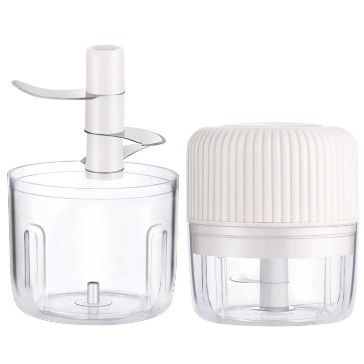 家用蔬菜切割電動USB大蒜搗碎器嬰兒迷你料理機嬰兒輔食機，250ml，100ml+250ml，100ml