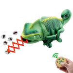 8888 兒童電動紅外線遙控爬行變色龍彩色呼吸燈趣味玩具，變色龍