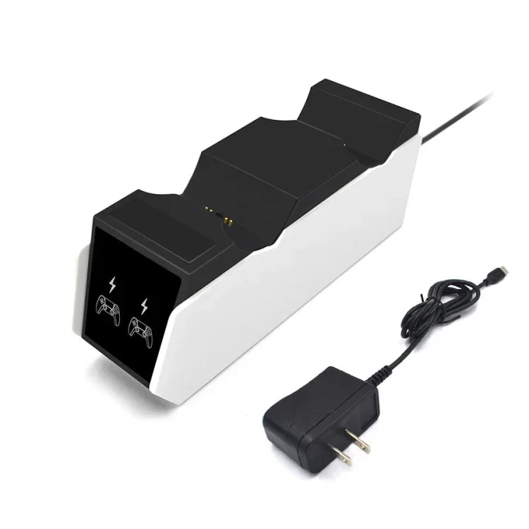 iPega SND-462 手把接觸雙充電器遊戲手把充電器，適用於 PS5，SND-462（美規插頭）、SND-462（歐規插頭）