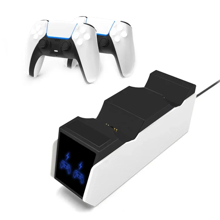iPega SND-462 手把接觸雙充電器遊戲手把充電器，適用於 PS5，SND-462（美規插頭）、SND-462（歐規插頭）