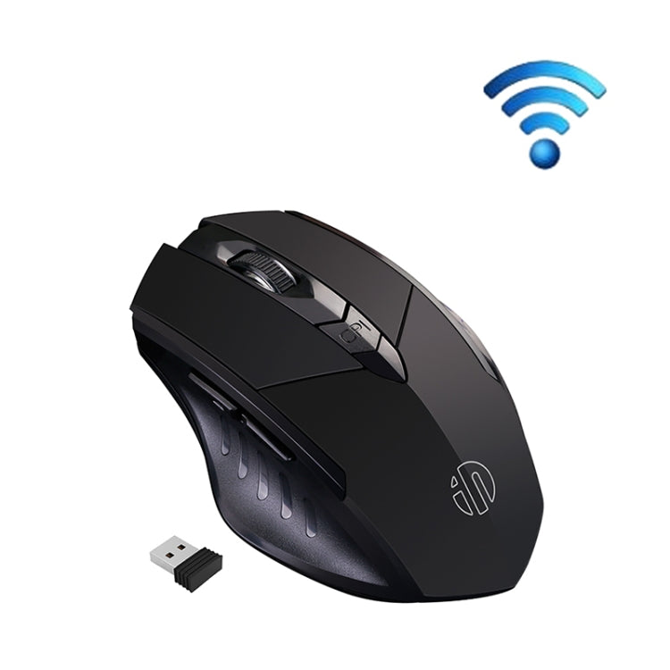 Inphic A1 6鍵 1000/1200/1600 DPI 家用遊戲無線機械滑鼠，顏色：灰色 無線+Bluetooth 4.0+Bluetooth 5.0，黑色 無線+Bluetooth 4.0+Bluetooth 5.0，黑色 無線充電靜音版，灰色 無線充電靜音版