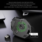 Inphic A1 6鍵 1000/1200/1600 DPI 家用遊戲無線機械滑鼠，顏色：灰色 無線+Bluetooth 4.0+Bluetooth 5.0，黑色 無線+Bluetooth 4.0+Bluetooth 5.0，黑色 無線充電靜音版，灰色 無線充電靜音版