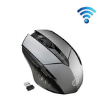 Inphic A1 6鍵 1000/1200/1600 DPI 家用遊戲無線機械滑鼠，顏色：灰色 無線+Bluetooth 4.0+Bluetooth 5.0，黑色 無線+Bluetooth 4.0+Bluetooth 5.0，黑色 無線充電靜音版，灰色 無線充電靜音版