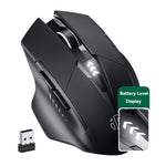 Inphic A1 6鍵 1000/1200/1600 DPI 家用遊戲無線機械滑鼠，顏色：灰色 無線+Bluetooth 4.0+Bluetooth 5.0，黑色 無線+Bluetooth 4.0+Bluetooth 5.0，黑色 無線充電靜音版，灰色 無線充電靜音版