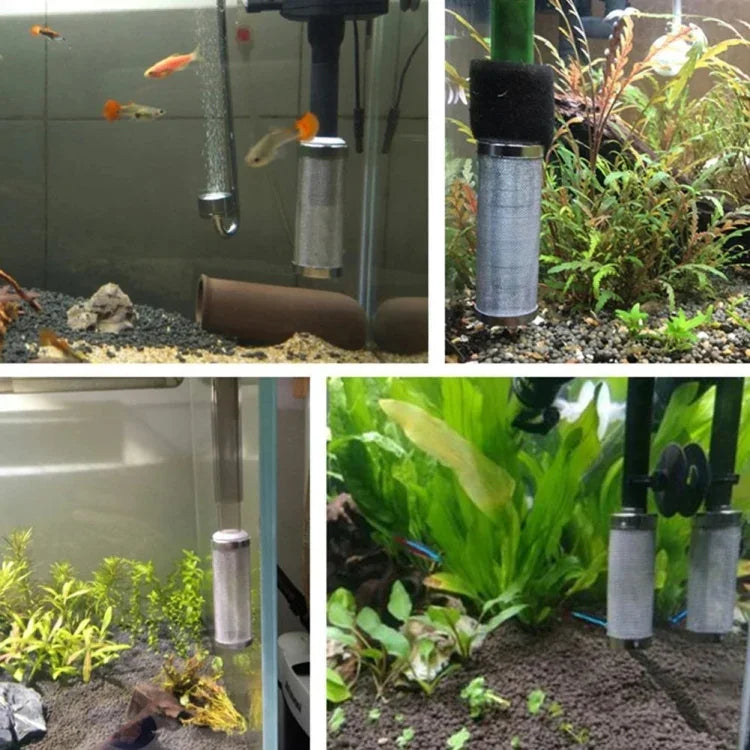不鏽鋼水入口保護蓋魚缸水族箱過濾水入口吸水過濾蓋，規格：白色12mm，白色12mm，白色16mm，黑色12mm，黑色16mm