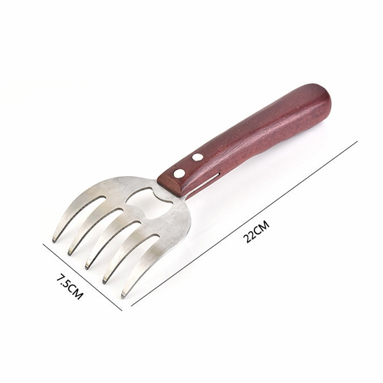 2件裝熊爪肉分割器燒烤工具多功能肉絲器，原色，紅色