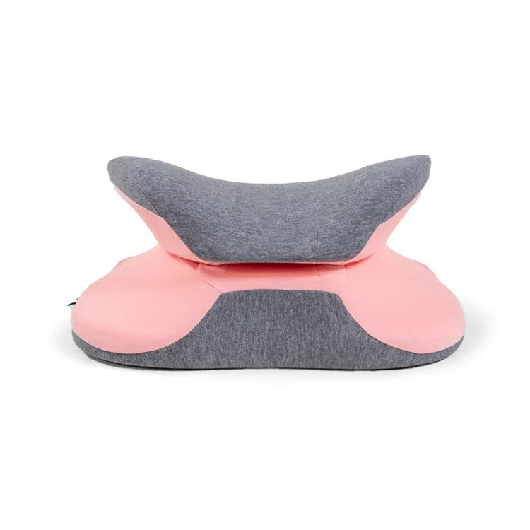 BEWALKER Multifunctional Student Portable Nap Pillow Waist Support Foldable Memory Foam Nap Pillow Office Sleeping Pillow, 38x20x15cm