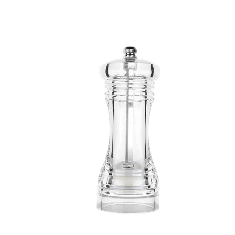亞克力透明胡椒研磨器 手動胡椒研磨器陶瓷芯多用途調味瓶，4英寸，5英寸，6英寸