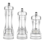 亞克力透明胡椒研磨器 手動胡椒研磨器陶瓷芯多用途調味瓶，4英寸，5英寸，6英寸