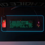 RGB01 10W 無線充電滑鼠墊 RGB 發光滑鼠墊，尺寸：800 x 300 x 4mm