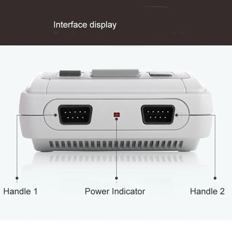 SFC620 迷你 8 位元電視遊戲機，內建 620 款遊戲，支持 AV 輸出，SFC620（美規插頭）