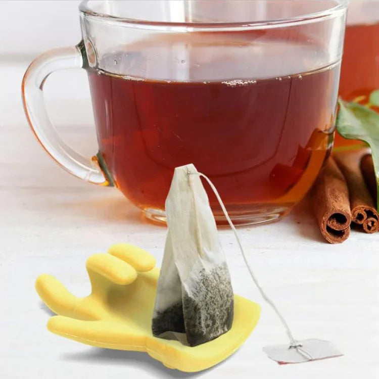 2個裝小指形茶英雄茶匙架，隨機顏色發貨，茶匙架