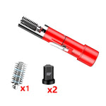 電動魚鱗刮除器家用自動無線刮鱗工具，中國插頭，黑色單電池、黑色單電池+刀頭、黑色雙電池、黑色雙電池+刀頭、紅色單電池、紅色單電池+刀頭