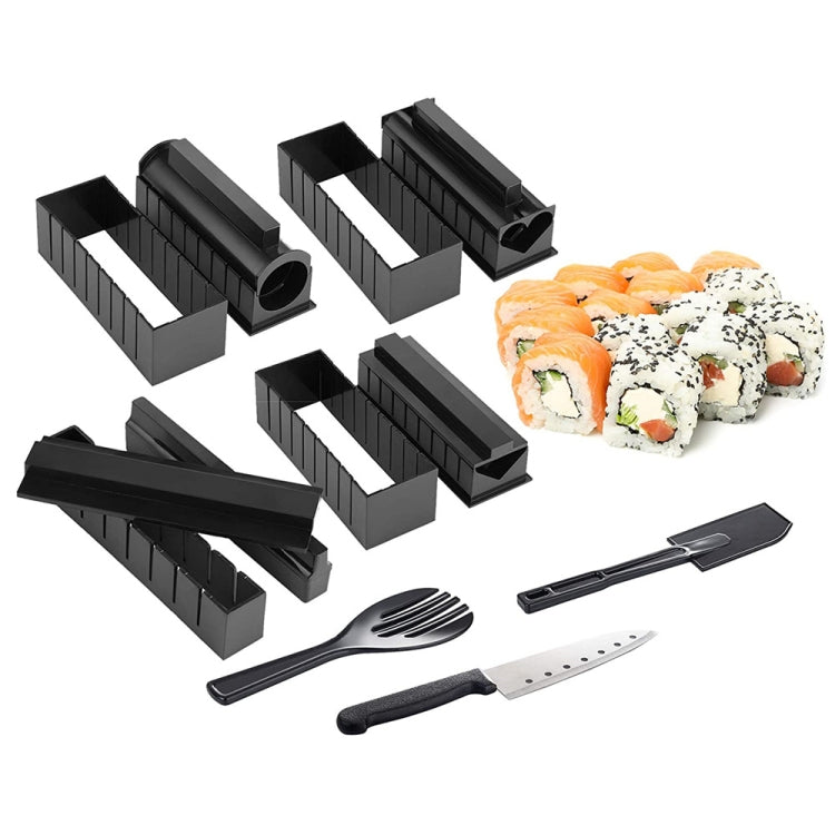 11合1壽司模具附壽司刀 飯糰模具 DIY創意家用壽司卷套裝，壽司卷套裝