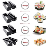 11合1壽司模具附壽司刀 飯糰模具 DIY創意家用壽司卷套裝，壽司卷套裝