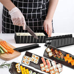 11合1壽司模具附壽司刀 飯糰模具 DIY創意家用壽司卷套裝，壽司卷套裝