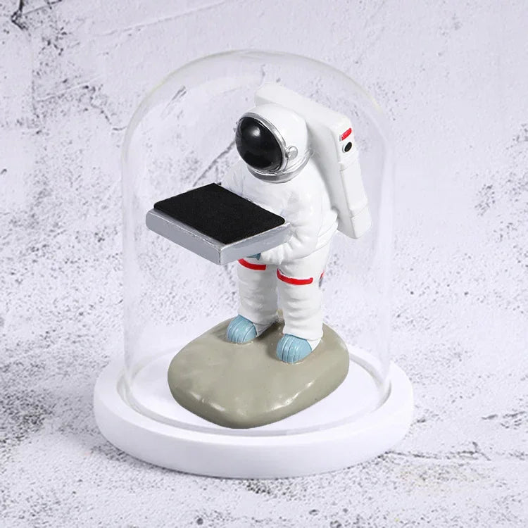 Watch Shelf Support Decorative Ornaments Watch Storage Box Display Stand, Large Old Butler + Black Cover, Small Astronaut + Black Cover, Large Astronaut  + Black Cover, Small Old Butler + White Cover, Large Old Butler + White Cover