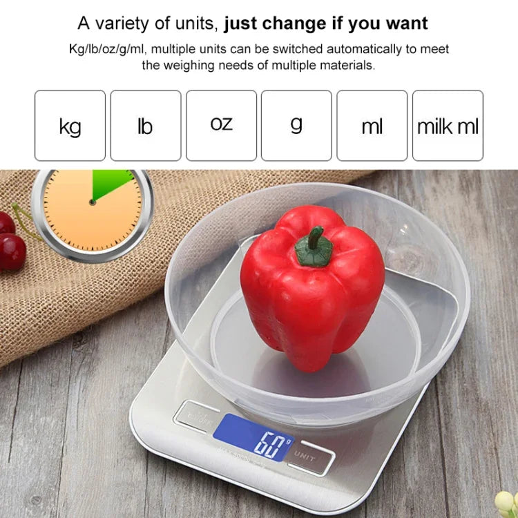 不鏽鋼小型食品電子秤 廚房便攜烘焙電子秤，5kg/1g（電池款白色），5kg/1g（電池款黑色），10kg/1g（電池款白色），5kg/1g（可充電白色），10kg/1g（可充電白色）