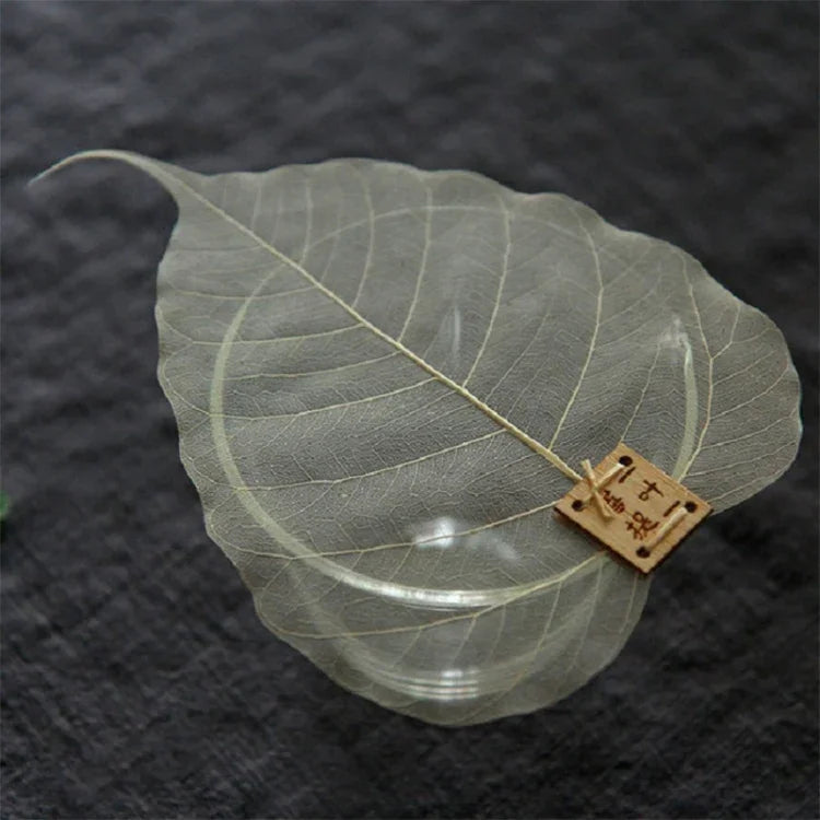 創意個性天然菩提葉過濾茶漏，菩提葉