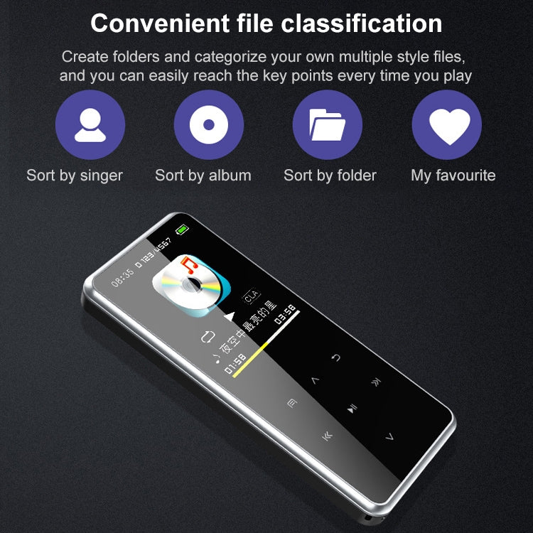 便攜藍牙觸控螢幕MP3播放器錄音機電子書，4GB、8GB、16GB、32GB