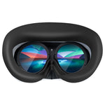 適用於Pico 4 VR護目鏡眼墊矽膠保護套，適用於Pico 4眼墊（淺灰色），適用於Pico 4眼墊（黑色）