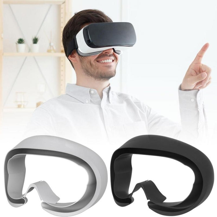 適用於Pico 4 VR護目鏡眼墊矽膠保護套，適用於Pico 4眼墊（淺灰色），適用於Pico 4眼墊（黑色）