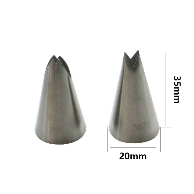 13件套糕點噴嘴接頭糖霜擠花嘴套裝不鏽鋼玫瑰奶油烘焙用具，13件套