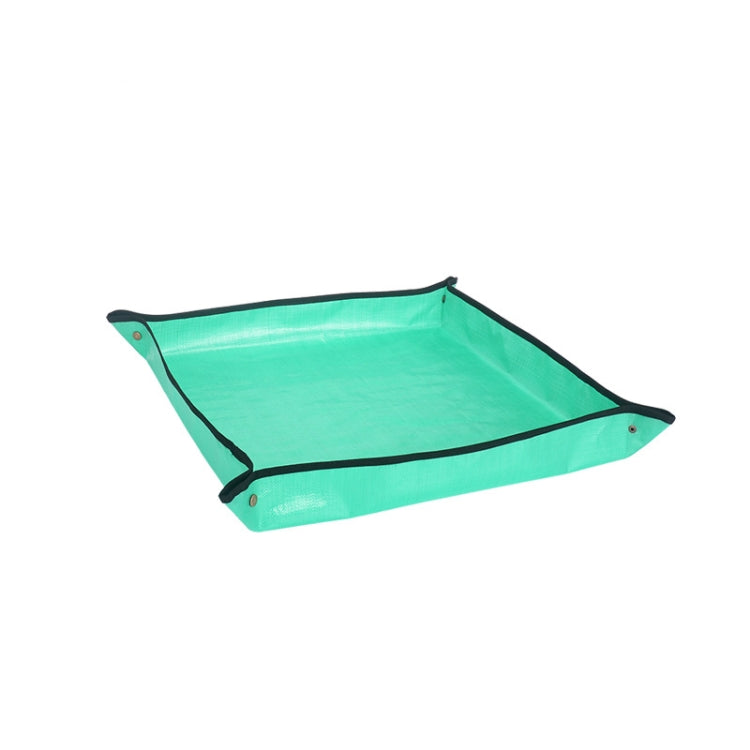 68x68cm PE家用園藝種植操作墊綠色植物換盆混土防水花墊，68x68cm