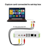 便攜 USB 2.0 音視頻擷取卡轉接器 VHS 轉 DVD 視頻擷取，適用 Win7 / Win8 / XP / Vista，免驅動