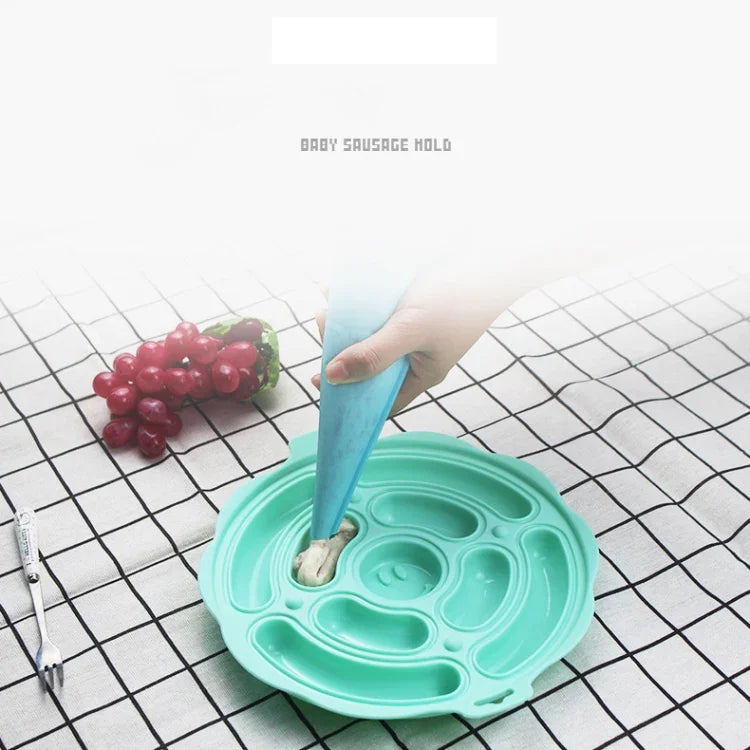 食品級矽膠圓形香腸模具烘焙模具自製DIY熱狗模具，隨機顏色發貨，DIY熱狗模具