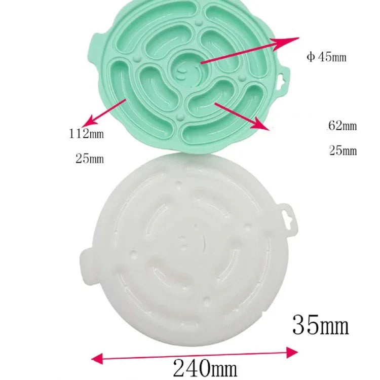 食品級矽膠圓形香腸模具烘焙模具自製DIY熱狗模具，隨機顏色發貨，DIY熱狗模具