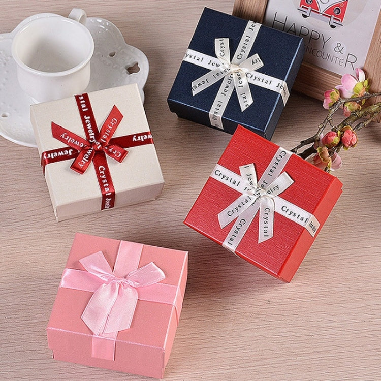 10 件蝴蝶結珠寶禮盒方形珠寶紙包裝盒，8x8x4.5cm、9x9x4cm、6.2x6.2cm、8x8x3.5cm