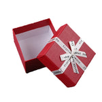 10 件蝴蝶結珠寶禮盒方形珠寶紙包裝盒，8x8x4.5cm、9x9x4cm、6.2x6.2cm、8x8x3.5cm