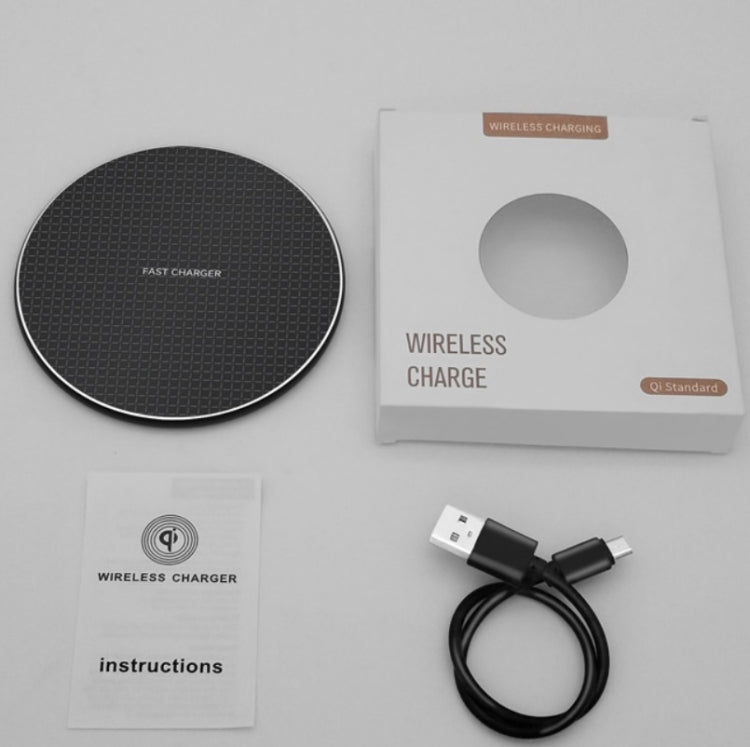 K8 10W 通用鋁合金手機無線充電器，附 1 米線，附 50 公分線