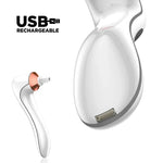 電動刷子化妝刷清潔機 自動烘乾 USB充電化妝刷清潔器，白色，黑色