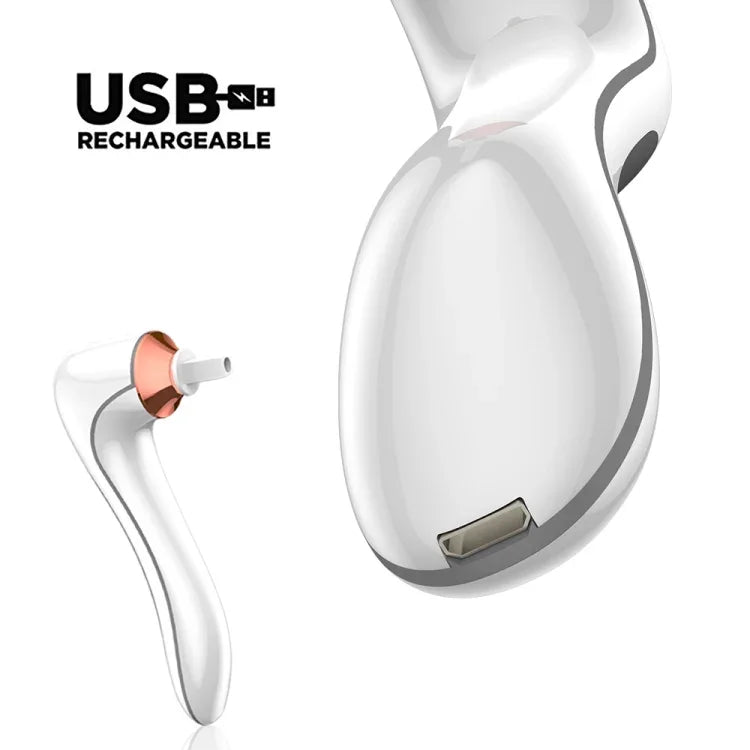 電動刷子化妝刷清潔機 自動烘乾 USB充電化妝刷清潔器，白色，黑色
