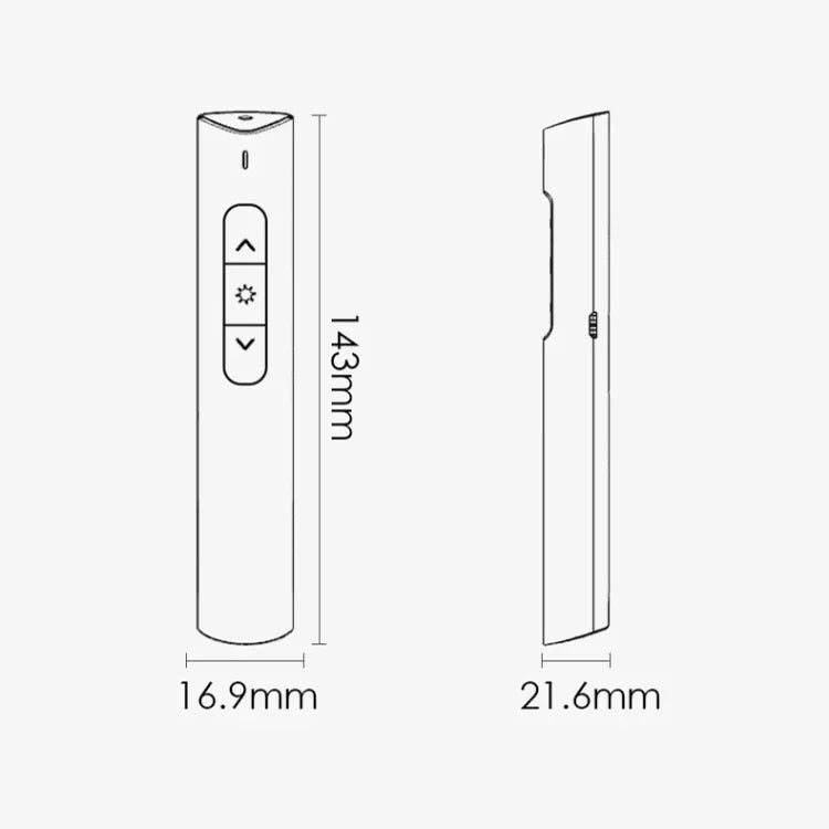 Deli 2.4G 翻頁筆 商務簡報遙控筆，2801 黑色（紅光）、2801 白色（紅光）、2801G 黑色（綠光）、2801G 白色（綠光）、TM2801 黑色（紅光）、TM2801 白色（紅光）