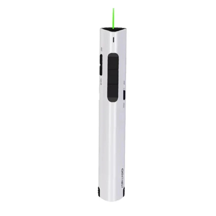 Deli 2.4G 翻頁筆 商務簡報遙控筆，2801 黑色（紅光）、2801 白色（紅光）、2801G 黑色（綠光）、2801G 白色（綠光）、TM2801 黑色（紅光）、TM2801 白色（紅光）