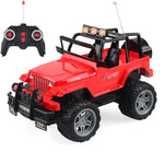 電動兒童四向遙控車玩具模型，1:18 比例，紅色 SUV 6061