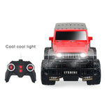 電動兒童四向遙控車玩具模型，1:18 比例，紅色 SUV 6061