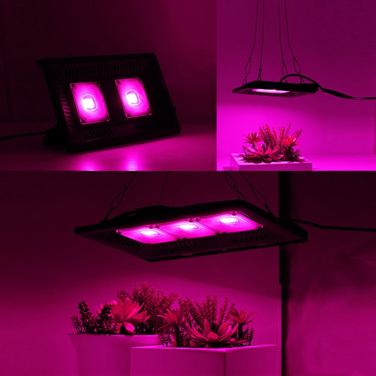 超薄 LED 植物燈，全光譜 COB 生長燈，蔬菜、水果與花卉溫室補光燈 無插頭，50W，100W，150W