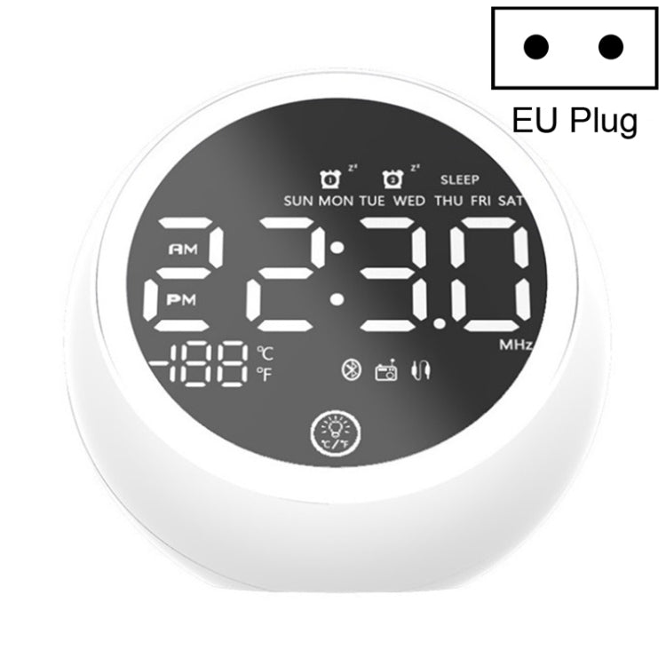 X10 多功能藍牙喇叭 LED 夜燈鬧鐘藍牙喇叭，支持 TF 卡、AUX 及 FM 收音機，美規插頭，歐規插頭，英規插頭