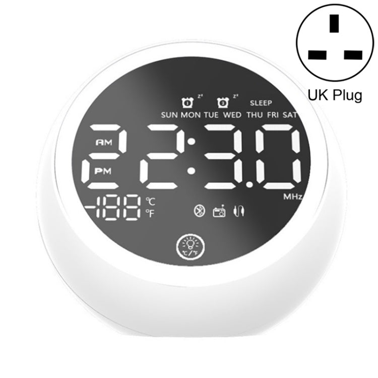 X10 多功能藍牙喇叭 LED 夜燈鬧鐘藍牙喇叭，支持 TF 卡、AUX 及 FM 收音機，美規插頭，歐規插頭，英規插頭