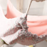 兒童鞦韆 室內戶外懸掛籃 家用卡通吊床，100x130cm 粉紅色