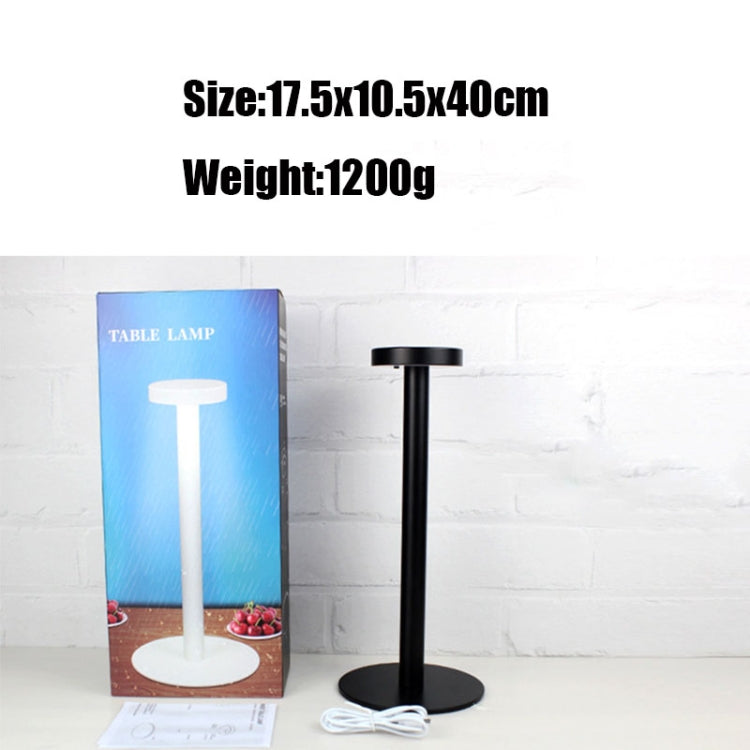 BC965 學生護眼 USB 防水 LED 桌燈 床邊吧台桌燈，黑色，白色收納，墨水大理石紋