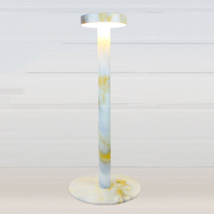BC965 學生護眼 USB 防水 LED 桌燈 床邊吧台桌燈，黑色，白色收納，墨水大理石紋